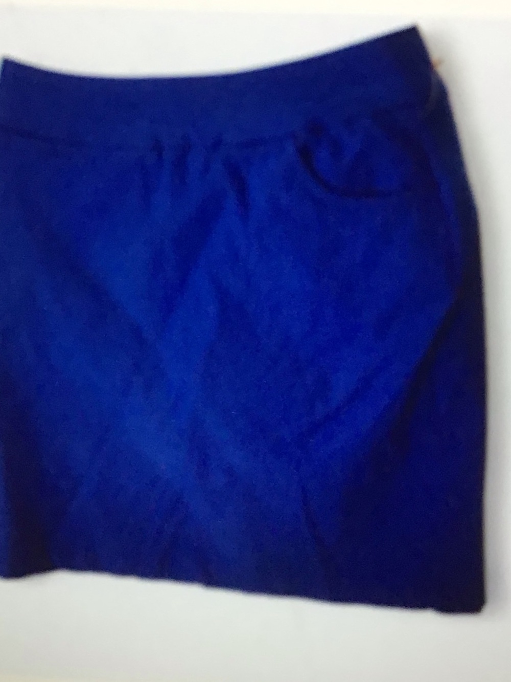 Structured Royal Blue Mini Skirt